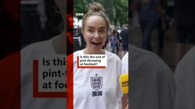 Is this the end of pint-throwing at football? #WorldCup #England #BBCNews