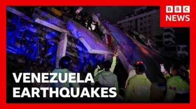 LIVE: Rescuers search rubble after deadly Venezuela earthquakes | BBC News