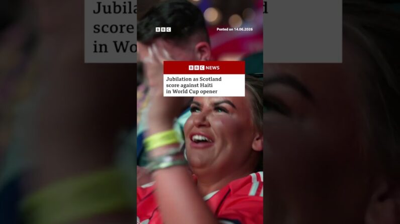 Jubilation as Scotland score against Haiti in World Cup Opener. #BBCNews