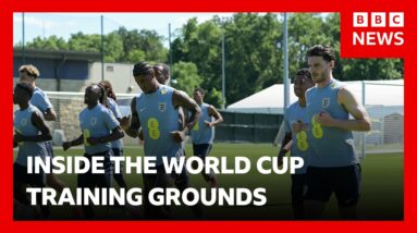 BBC tests out England and Argentina's World Cup training grounds in Kansas City | BBC News