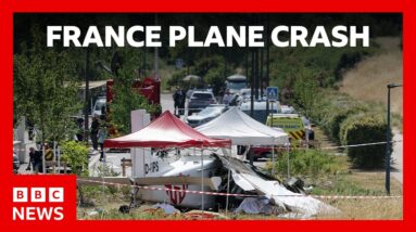 Eleven killed after plane carrying skydivers crashes in eastern France | BBC News