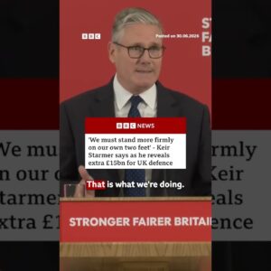 PM Keir Starmer announces additional £15bn in UK defence funding. #BBCNews