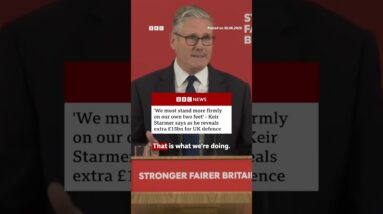 PM Keir Starmer announces additional £15bn in UK defence funding. #BBCNews
