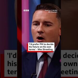 "I would prefer the prime minister to take a decision on his own terms," Streeting said. #BBCNews