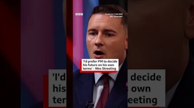 "I would prefer the prime minister to take a decision on his own terms," Streeting said. #BBCNews