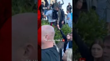 Protesters and police clash in Southampton at Henry Nowak protest. #Southampton #BBCNews