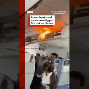 Power banks and vapes now biggest fire risk on planes. #BBCNews