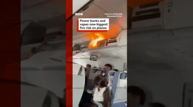 Power banks and vapes now biggest fire risk on planes. #BBCNews