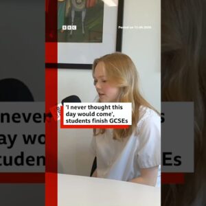 "I never thought this day would come", students finish GCSEs. #GCSE #Exams #BBCNews