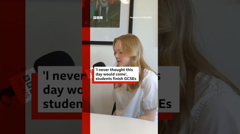 "I never thought this day would come", students finish GCSEs. #GCSE #Exams #BBCNews