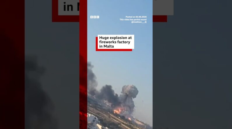 Footage shows huge explosion at fireworks factory in Malta. #Malta #Fireworks #BBCNews