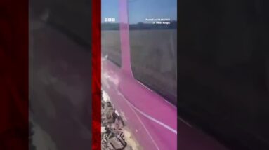 Footage shows scene on board Bedford train after fatal crash. #Bedford #Train #BBCNews