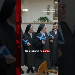 Scotland fan stays in US convent for World Cup. #BBCNews