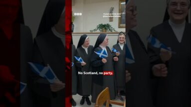 Scotland fan stays in US convent for World Cup. #BBCNews