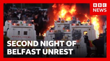Second night of unrest after Belfast knife attack | BBC News