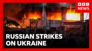 Massive Russian attack on cities across Ukraine kills at least 13 people | BBC News