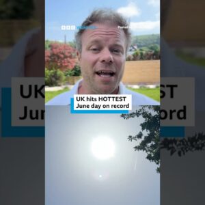 UK hits hottest June day on record. #BBCNews