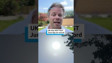 UK hits hottest June day on record. #BBCNews
