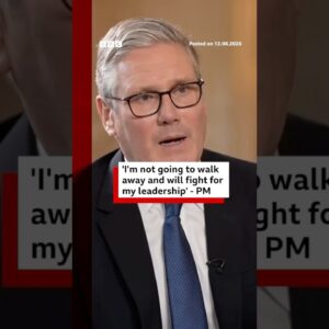 UK PM Keir Starmer has vowed to "fight" for his job. #BBCNews