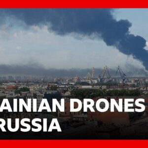 Ukrainian drones hit Russia’s St Petersburg area | BBC News