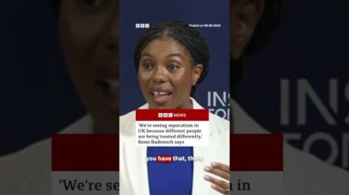 Equality law "should protect us all in the same way", Kemi Badenoch said. #BBCNews