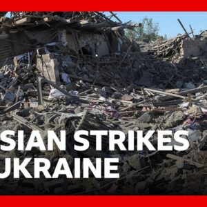 Three children among eight dead in Russian strikes on Ukraine, officials say | BBC News