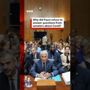 Anthony Fauci refuses to answer questions during US Senate hearing about Covid origins. #BBCNews