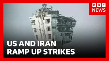 US and Iran ramp up strikes as shaky ceasefire hangs in the balance | BBC News