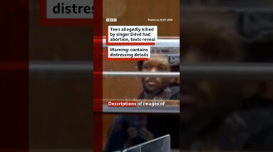 Teen allegedly killed by singer D4vd had pregnancy and abortion, texts reveal. #BBCNews