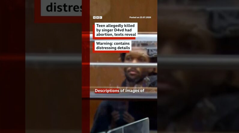 Teen allegedly killed by singer D4vd had pregnancy and abortion, texts reveal. #BBCNews