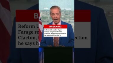 Reform UK leader Nigel Farage resigns as MP for Clacton, triggering by-election. #BBCNews