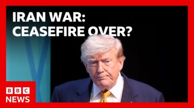 US President Donald Trump threatens Iran and says truce is over | BBC News
