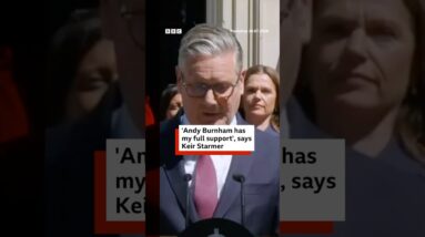 Keir Starmer gives 'full support' to his successor Andy Burnham. #KeirStarmer #AndyBurnham #BBCNews