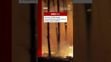 Around 12,000 people evacuated from south-west of France amid wildfires. #BBCNews
