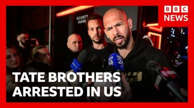 Andrew and Tristan Tate arrested in US over new UK charges | BBC News