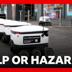 Are delivery robots more of a help or hazard? | BBC News