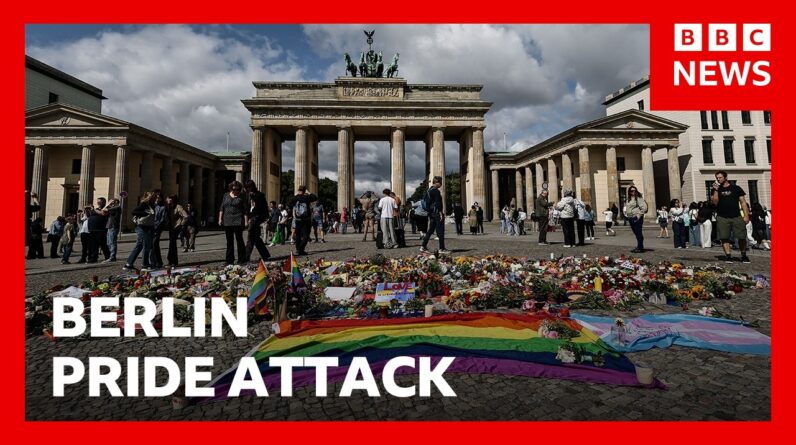 Crowds gather at Brandenburg Gate for vigil after vehicle driven into crowd | BBC News
