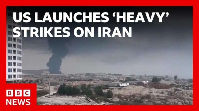 US launches 'heavy' strikes on Iran after attempted attack on American troops | BBC News