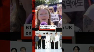 BTS are BACK in UK on world tour. #BBCNews