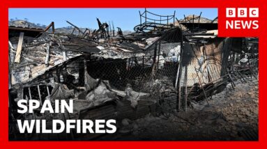 Spain battles to contain Ione of its deadliest wildfires as at least 12 killed | BBC News