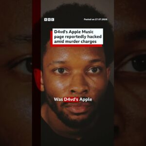 D4vd's Apple Music page reportedly hacked amid murder charges. #BBCNews