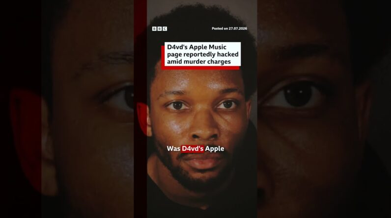 D4vd's Apple Music page reportedly hacked amid murder charges. #BBCNews