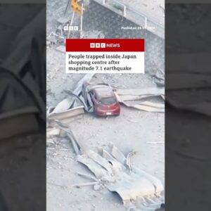 People trapped inside Japan shopping centre after magnitude 7.1 earthquake. #BBCNews