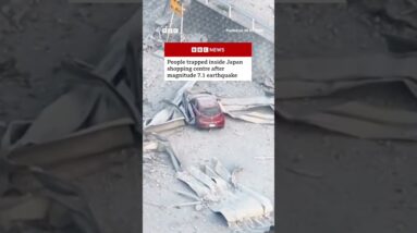 People trapped inside Japan shopping centre after magnitude 7.1 earthquake. #BBCNews