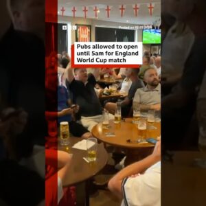 Pubs allowed to open until 5am for England World Cup match. #WorldCup #Pubs #BBCNews