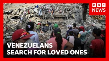Venezuelans still search for loved ones one month after earthquakes | BBC News