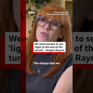 The government wants people to see "light at the end of the tunnel", Angela Rayner says. #BBCNews