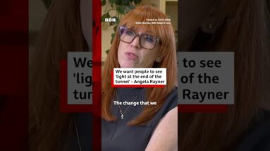 The government wants people to see "light at the end of the tunnel", Angela Rayner says. #BBCNews