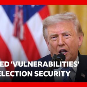 US President Donald Trump alleges China committed 2020 voter fraud | BBC News