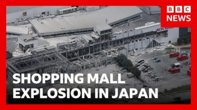 Three people dead after explosion at Japanese shopping mall as earthquake hits region | BBC News